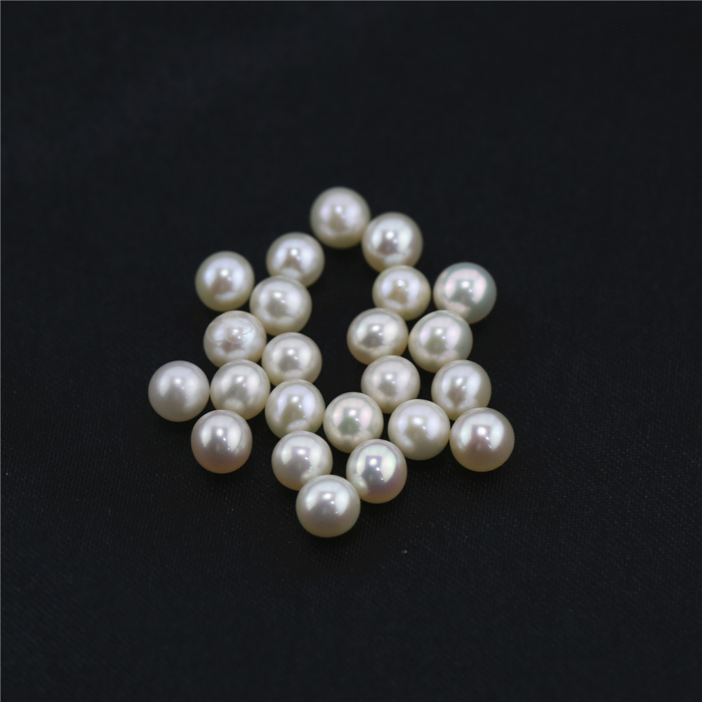 4.5-5mm round AA grade white color freshwater wholesale pearl beads bulk